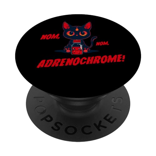 Teóricos De La Conspiración Nom Andrenochrom Kawaii Gótico PopSockets PopGrip Intercambiable