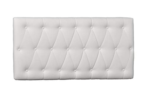 Cabecero de Polipiel Estilo Capitoné 150 * 60cm Blanco