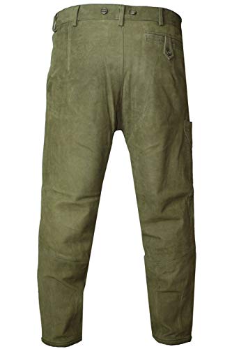 Jacht broek, Leren Broek, Kleur: Bruin, Grootte: 48 - Afbeelding 4