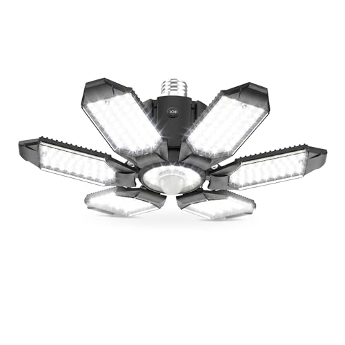 AYSEMO 150W Motion Sensor Garage Light, 15000LM Motion Activated Garage Light, 3 Modes PIR Sensor...