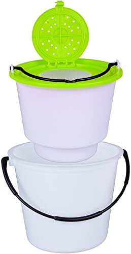 Seau en plastique gradué de 10L pour ménage et jardinage quotidien