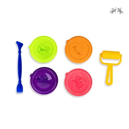 Image of Faber-Castell Neon Glitter Modelling Dough - Pack of 4 Neon Colours | Soft, Non-Sticky, Child-Safe Clay with Glitter | Ideal for Creative Play & DIY Projects