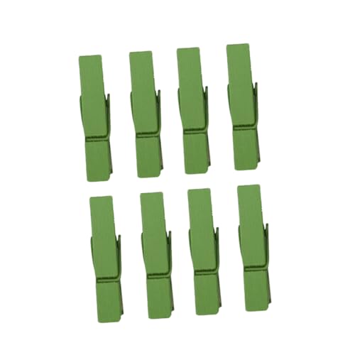 TEMPNAP 100 Pc入り グリーン 木製クリップ ミニ 食品用シーリングクリップ