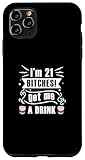 Hülle für iPhone 11 Pro Max legaler Trinker, einundzwanzigster Geburtstag, Erwachsenenalter, Alkoholgesetz