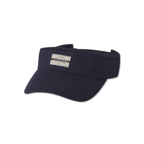 Southern Marsh, Tag Visor, Navy with Tag, One Size