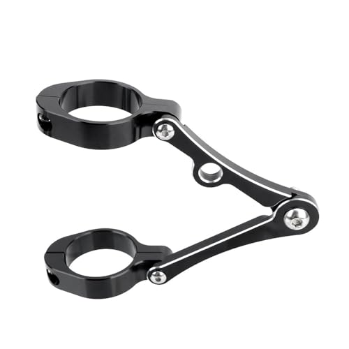 Abrazadera montaje tubo horquilla moto con fijación antivibración para soporte foco universal 5