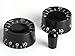 ToneShaper Black Speed Knob Set + Black Switch Tip, fits PRSÂ® SEÂ® Wiring Kit