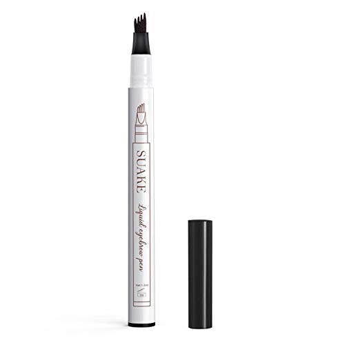 Eyebrow Tattoo Pen,Microblading Eyebrow Pencil with Four Micro-Fork Tip Applicator, Long Lasting, Waterproof & Smudge-Proof Microblade Eyebrow Pen Creates Natural Looking Brows Effortlessly