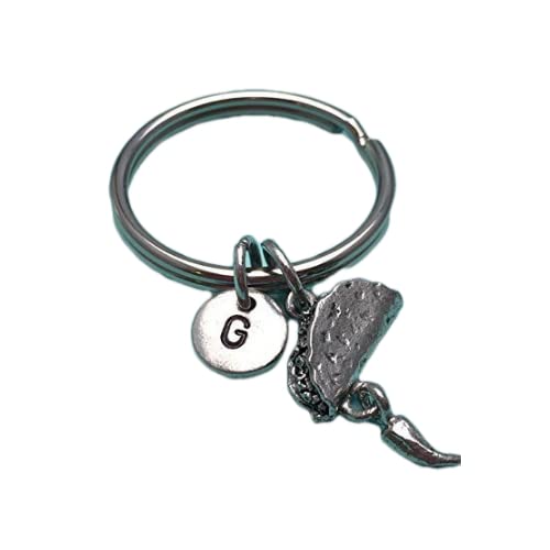 Taco charm keychain, taco keychain, food keychain