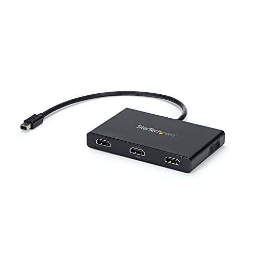 RISOLUZIONE DELL'ESPOSITO: Monitor multiplo Mini DP a HDMI MST hub supporta risoluzioni HD fino a 3 x 1080p 60Hz su tre monitor, o due 4K 30Hz su due monitor, oppure può supportare tre display ultrawide fino a 2560x1080 60Hz