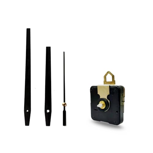 Image of 12mm Wall Clocks Silent Movement I Battery Operated Clock Movement and Metal Needles, Quartz Wall Clock Movement Replacement Clock Machine with Hands