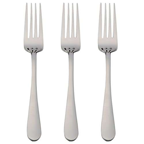 3 Fruchtgabeln, Dessertgabeln, Steakgabel, 17,5 x 2,36 cm Edelstahl 18/0 Schlichtes Und Elegantes Design