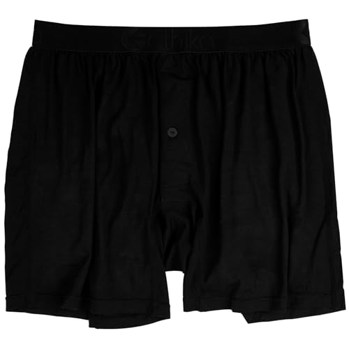 Ethika Mens Alternate Boxer Brief | *Solids* Premium Modal - Black