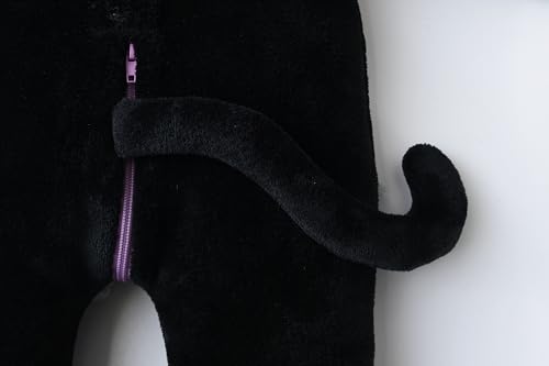 Disfraz de gato negro para bebé niño y niña miniatura 7