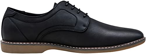 Jousen Dress Shoes For Men Plain Toe Suede Oxfords Lightweight Business Casual Classic Formal Derby Shoes(Amy619 Black 14) #TOP4