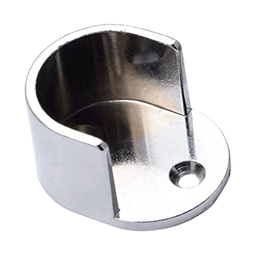 Cabilock Closet Pole Socket Bracket Zinc Alloy Shower Rod Holder for Easy Installation for Bathroom and Closet Rod Support and Sturdy Design