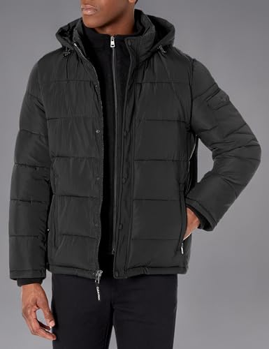 Calvin Klein Men's Alternative Down Puffer Jacket with Bib
