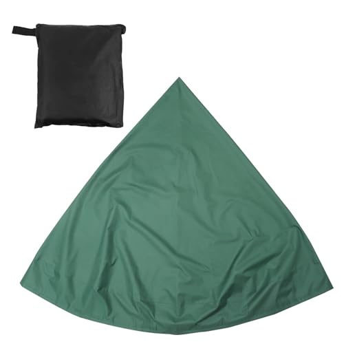 Gatuida Wetterfeste Dicke Gartenbrunnenabdeckung UV Schutz Frostsicher Elastischem Kordelzug Leicht Anzubringen für Außenterrassen und Statuen