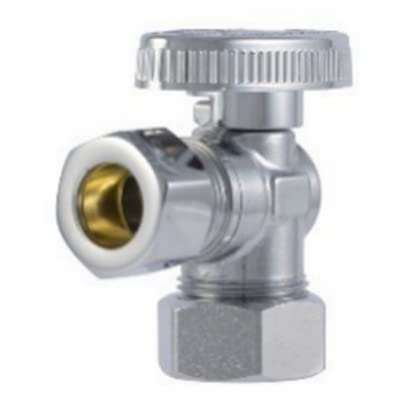 SharkBite COMPA1212Z Brass Ball Angle Valve, Quarter Turn, 1/2 x 1/2 In. - Quantity 1