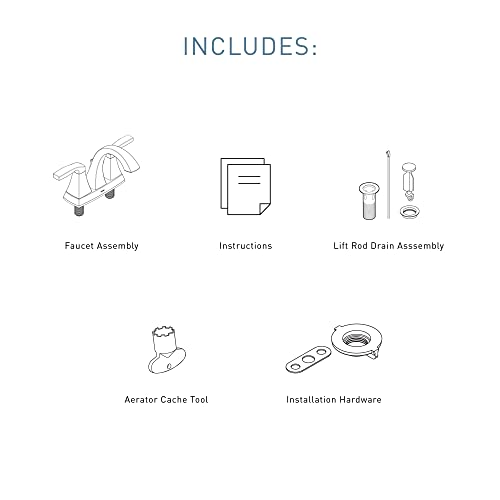 Moen Voss Brushed Gold Collection Bathroom Faucet, 6901Bg #TOP1