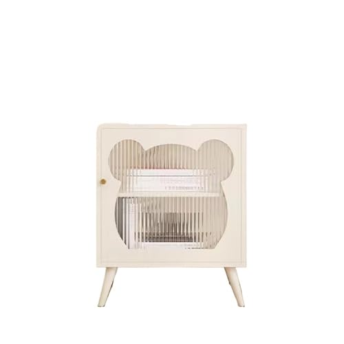 Table de chevet crème gain de place pour ranger la chambre
