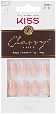 KISS Classy, Press On Nails, Nail glue included, 'New Nail, New M...