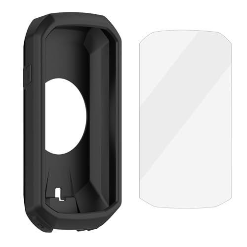 Ciclismo Computer Morbido Silicone Sleeve Cover Bike Navigazione Caso Protettivo+Protezione dello Schermo Per 1050 Codice Orologio Uso Esterno Film Sottile