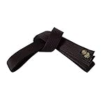 Double Wrap Black Belt 2' Deluxe Karate/Martial Arts Belts (8 (145'))