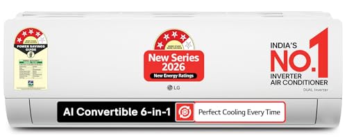 Image of LG 1.5 Ton 4 Star DUAL Inverter Split AC (Copper, AI Convertible 6-in-1, VIRAAT Mode, Faster Cooling & Energy Saving, 4 Way Swing, HD Filter with Anti-Virus Protection & Him Clean, AS-Q19JNYE, White)
