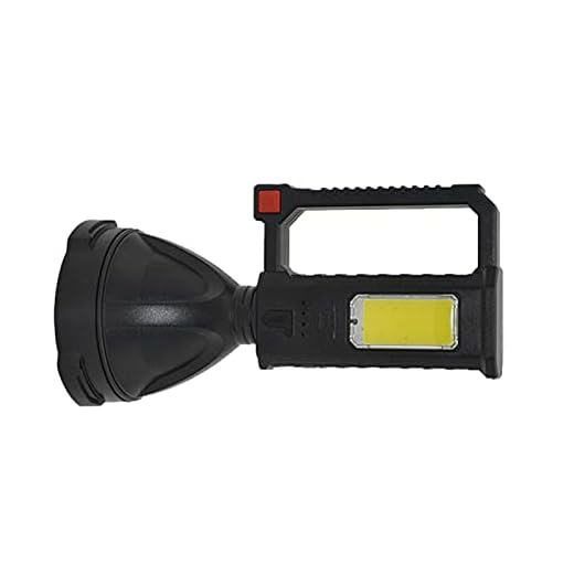 Ayaaa ficklampa searchlight vandring camping ficklampa camping ficklampa COB-ljus starkt ljus långväga USB-laddning med hållare strålkastare