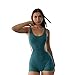 Produktbild BAIDEFENG Damen One-Piece Yoga Kleidung,Sexy Overall Yoga Kleidung,schlank sitzende Hüftheben Sportkleidung-grün_M