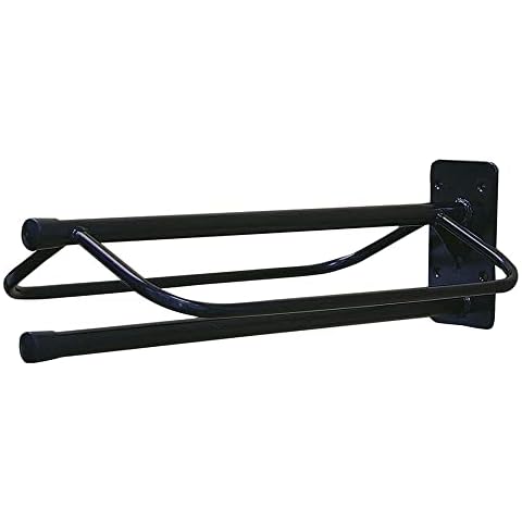 EASY-UP Wall Mount Saddle Rack with Single Pad Bar | Holds Western and English Saddles | Air and Dry Out After Riding | Mounts Easily to Flat Surfaces | Tack Room Organizer Cover