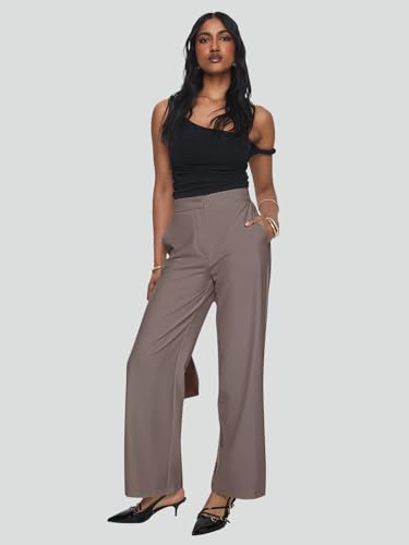 NIMIN Womens Dress Pants 2025 Business Casual Work Slacks for Women High Waisted Office Trousers Grey2