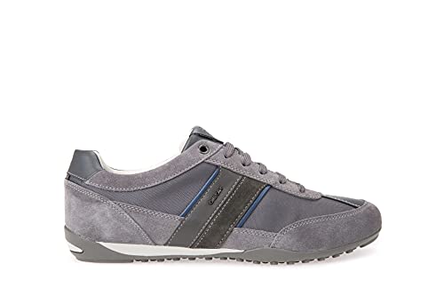 Geox U Wells C – Zapatillas Hombre Color Gris con Suela Transpirable