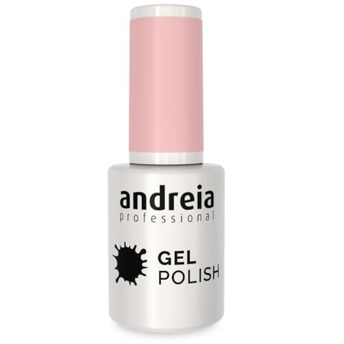 Andreia Pintauñas Semipermanentes – Esmalte Semipermanente Profesional para Uñas de Gel - Manicura con Brillo Intenso que Dura Hasta 4 Semanas - Color 200 Rosa - Sombras de Desnudo - 10ml