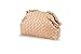 BRYCTSISEN Woven Clutch Purse for Women Fashion Small Square Handbag Vintage Premium Bag PU Leather Handmade Bag (Apricot4, Large)