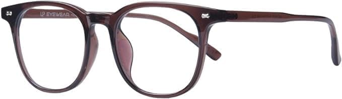 UP EYEWEAR-Blue Light & Anti Glare Reading/Computer Glasses for Men/Woman TR-90 Lightweight Frames, CR-39 Optical Quality (Transparent Tea, 2.5, x)