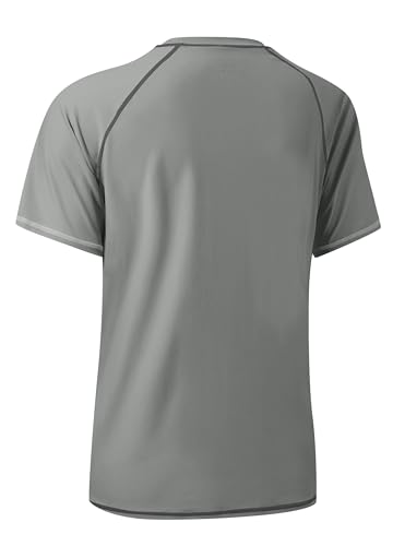 Willit Men's Rashguard Swim Shirts UPF 50+ Sun Protection Shirts Short Sleeve SPF Quick Dry Beach Shirt2