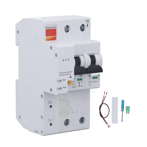 Disjoncteur WiFi Intelligent AC 230V Commutateur d'Air Télécommandé 2 Pôles Commande Vocale - 6