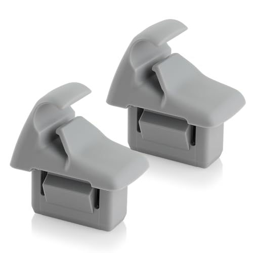 GoaMotors 2pcs Grey Sun Visor Holder Clip MR654343 For Mitsubishi Lancer Outlander Sport ASX, Car Sun Visor Hook Clip Bracket Hanger, for mitsubishi lancer sun visor clip