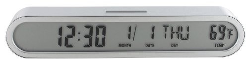 Réveil LCD aluminium sophistiqué Jet Wall Clock l'élégance contemporaine de vos murs