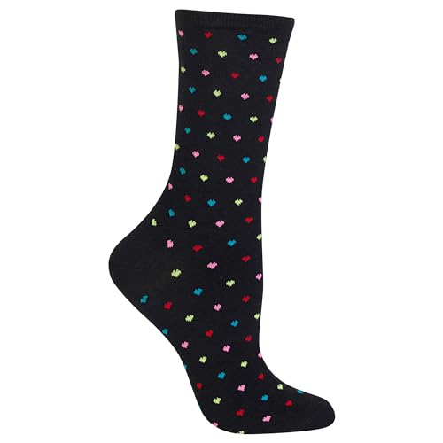 Hot Sox Women's Novelty Geometric Pattern Crew