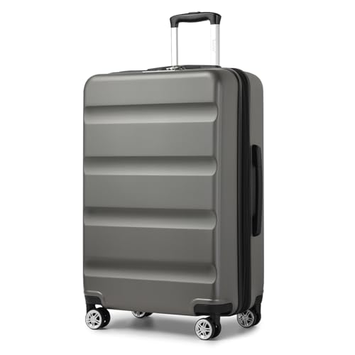 KONO Koffer Trolley Groß Erweiterbares Hartschalengepäck Leichte Koffer XL mit TSA-Schloss und 4...