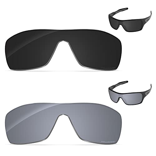 Image of Performance Replacement Lenses Compatible with Oakley Turbine Rotor OO9307 Polarized Etched