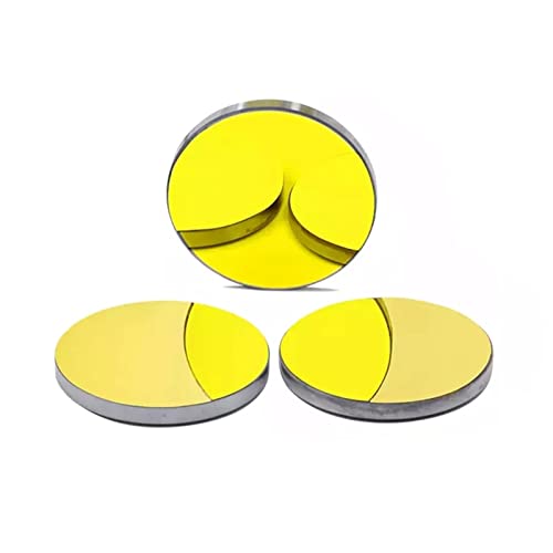 3Pcs Co2 Laser Si Reflective Mirrors Laser Engraver Dia. 19.05mm 20mm 25mm 30mm 38.1 mm for Laser Cutting Machine(6pcs,20mm)