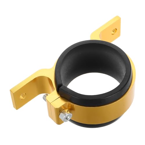 ULTECHNOVO Pump Bracket Metal Mounting Clamp Racing Pump Holder Stylish Gold Finish for Secure Installation Automotive Applications
