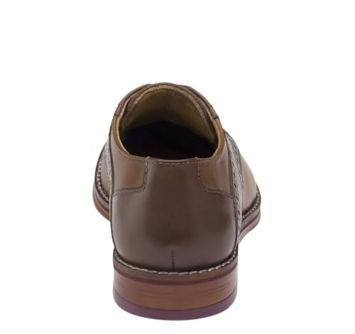 Johnston & Murphy Big Kid Conard Saddle Boys Lace-Up Dress Shoe4