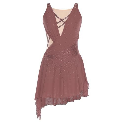 Leotard de gymnastique costume de danse contemporaine et robe de patinage artistique femme