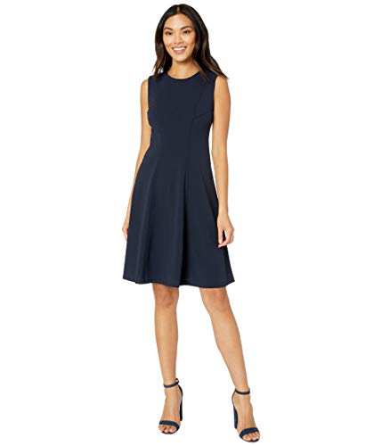 Image of Tommy Hilfiger Womens Solid Fit and Flare