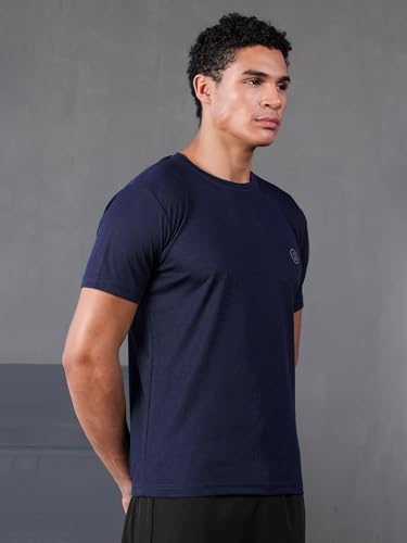 Image of CHKOKKO Gym T Shirts for Men Workout Activewear Solid Quick Dry Sports Tshirt for man Breathable Lightweight Half Sleeve Regular Fit Round Neck Running Boys T Shirt